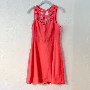 Guess Hot Coral Cocktail Dress Size 8